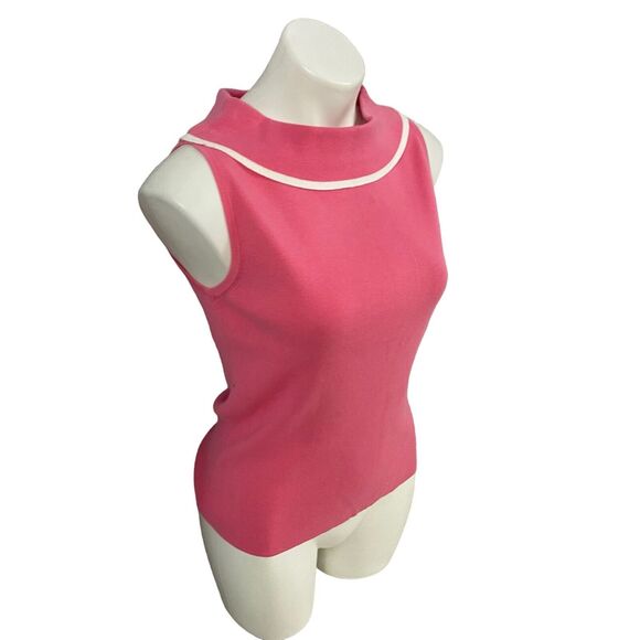 Designers Originals Top Womens Small Pink Sweater Swank Shell Work Officecore - Picture 5 of 15